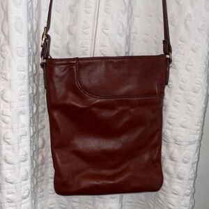 Margot Rich Brown Leather Messenger Bag